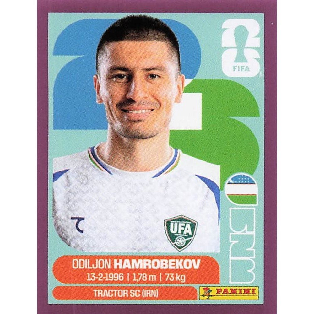 Panini Fifa World Cup 2026 Sticker PURPLE BORDER Odiljon Hamrobekov UZB10